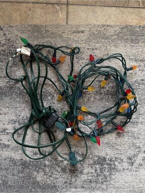 Retro Multicolour Holiday String Lights #5 + Extension